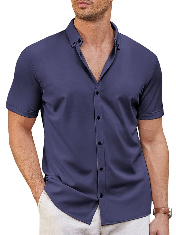 Casual Soft Wrinkle Free Shirt (US Only) sold by Coofandy product image thumbnail 3