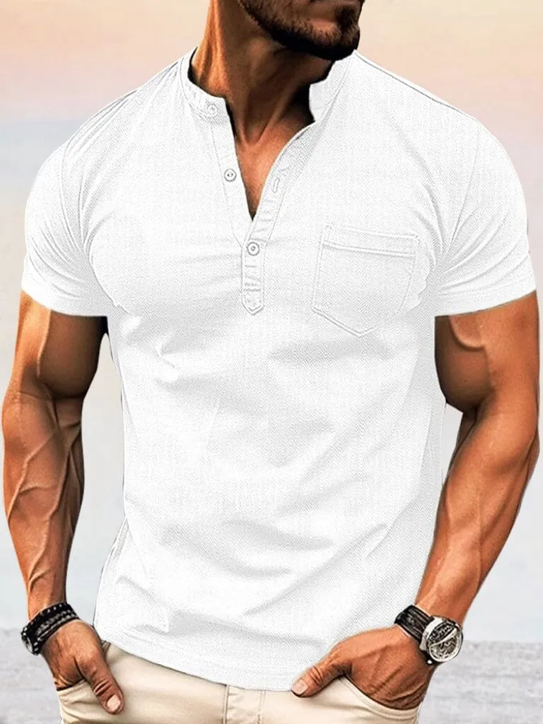 Casual Soft Henley Shirt sold by Coofandy product image thumbnail 3