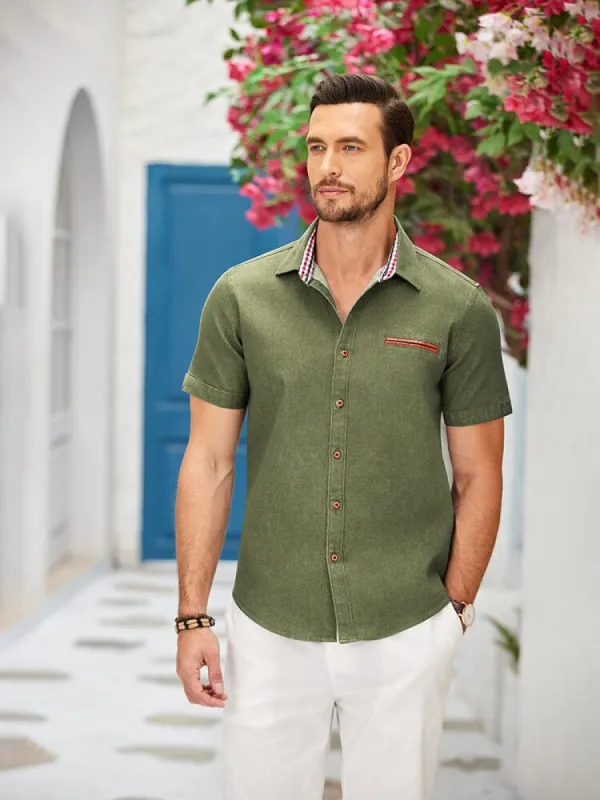 Cozy Denim Work Shirt (US Only) sold by Coofandy