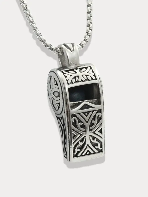 Vintage Whistles Pendant with Chain sold by Coofandy