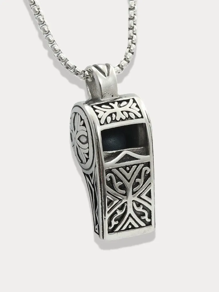 Vintage Whistles Pendant with Chain sold by Coofandy