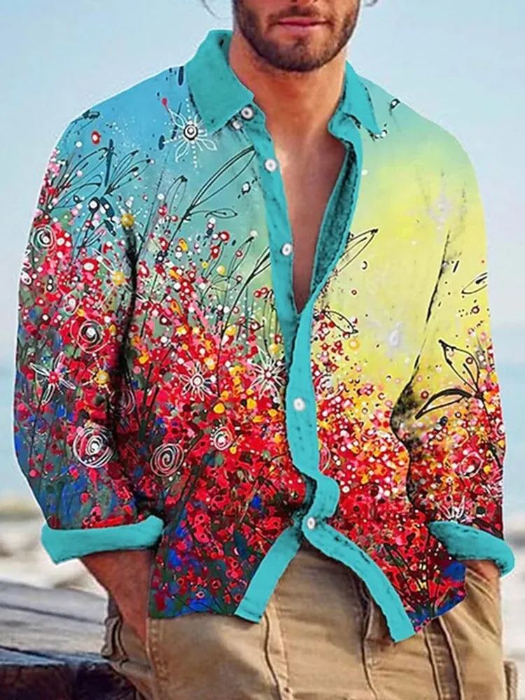 Soft Graphic Cotton Linen Shirt sold by Coofandy product image thumbnail 2