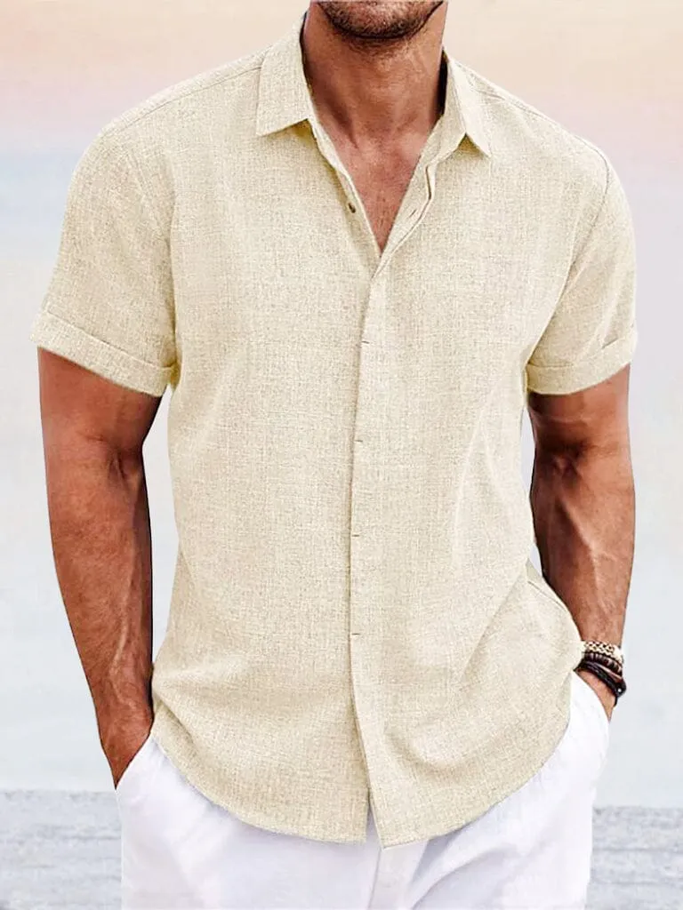 Casual Cotton Linen Shirt sold by Coofandy product image thumbnail 4