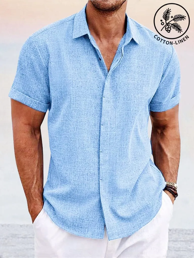 Casual Cotton Linen Shirt sold by Coofandy