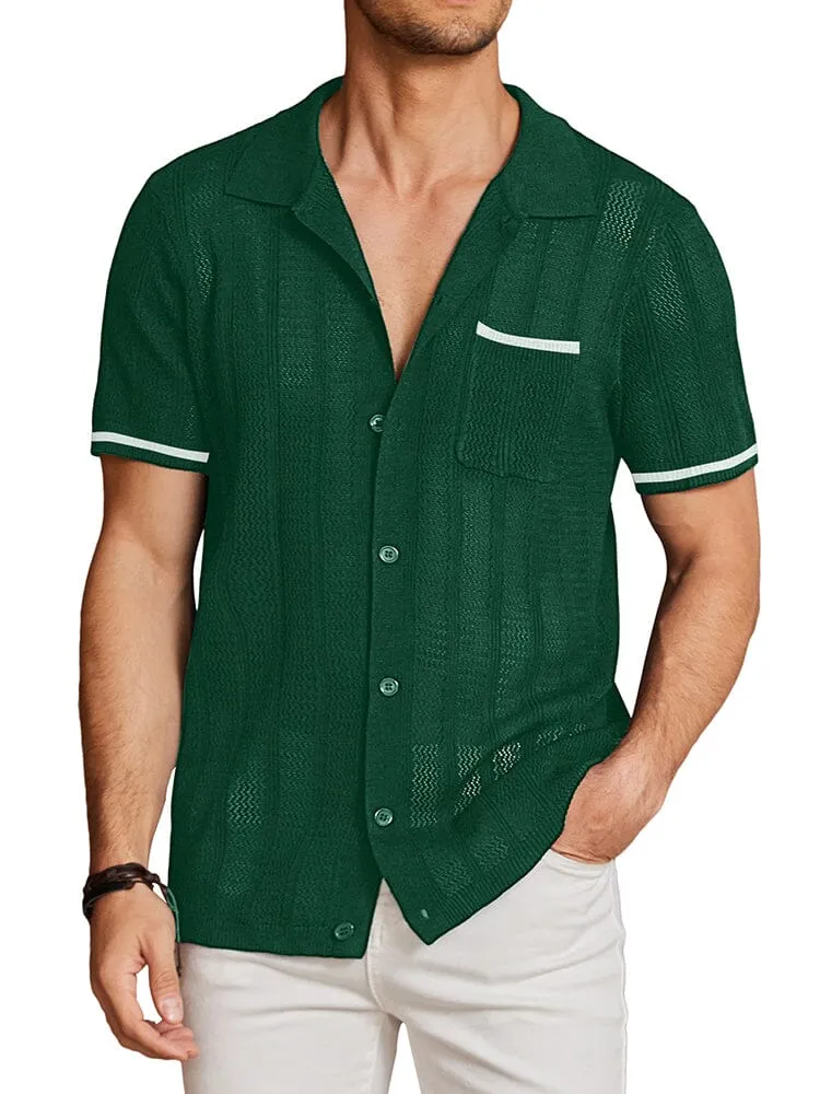 Casual Breathable Knit Top (US Only) sold by Coofandy product image thumbnail 5