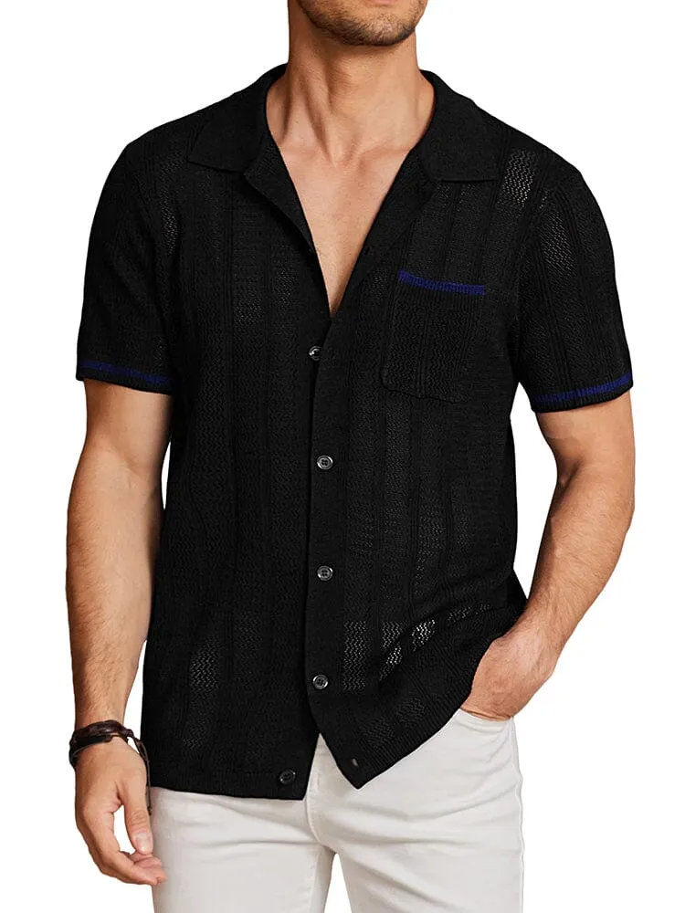 Casual Breathable Knit Top (US Only) sold by Coofandy product image thumbnail 2