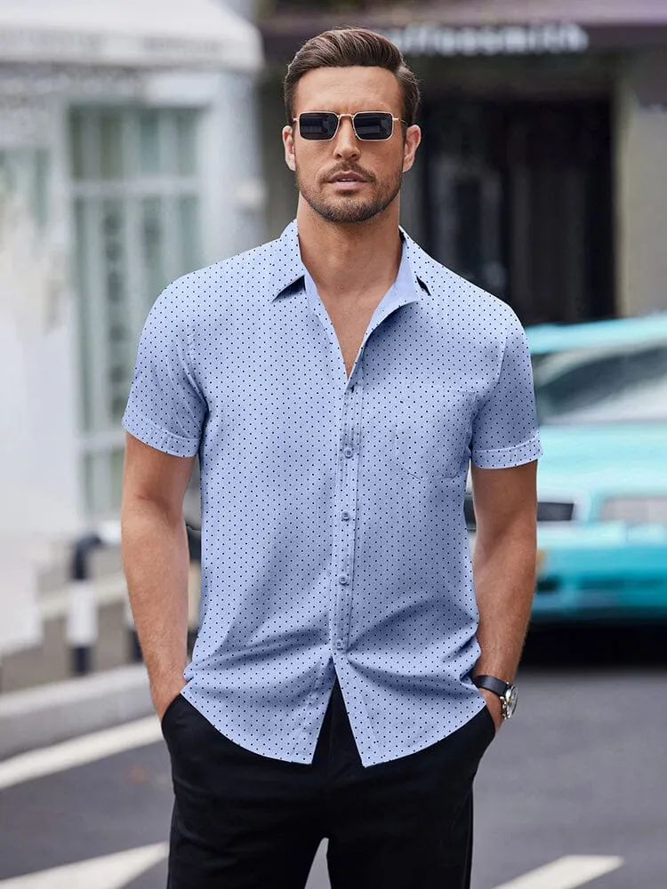 Soft Polka Dot Shirt (US Only) sold by Coofandy