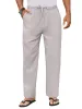 Casual Straight Linen Drawstring Pants (US Only) sold by Coofandy