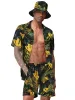 Hawaiian Beach Sets with Bucket Hat (US Only) sold by Coofandy