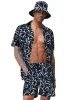 Hawaiian Beach Sets with Bucket Hat (US Only) sold by Coofandy