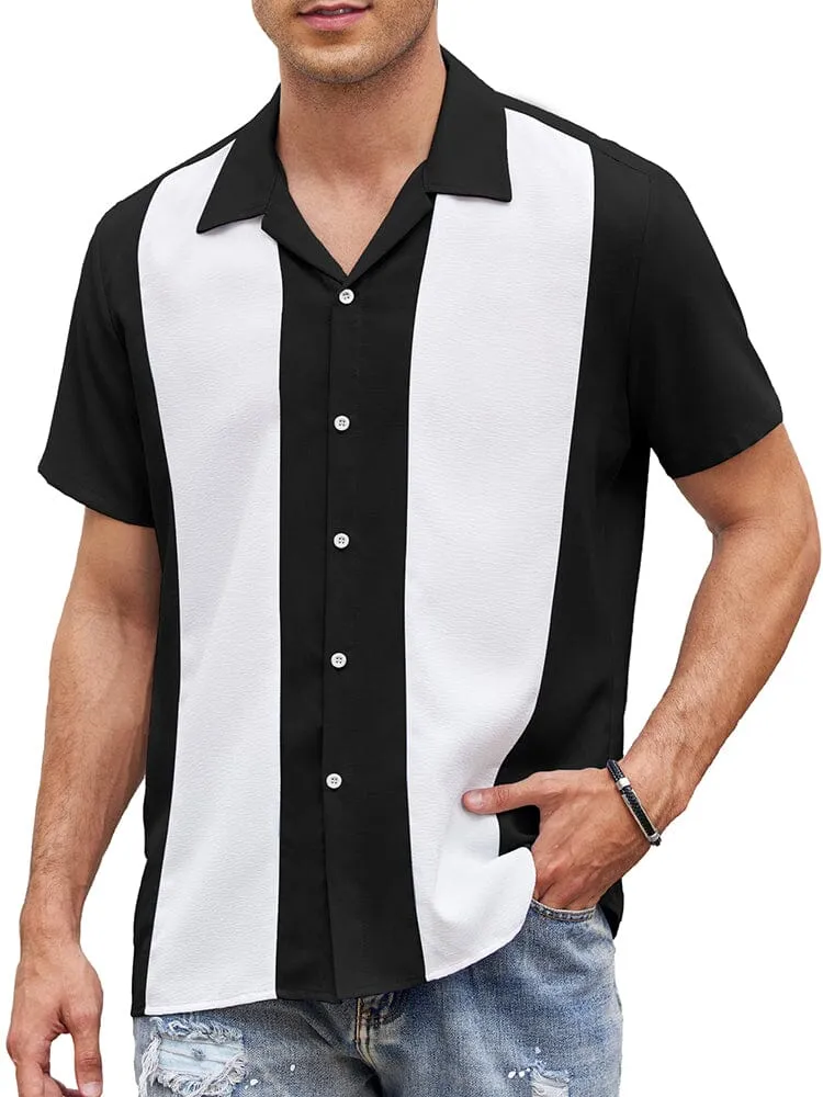 Casual Breathable Splicing Shirt (US Only) sold by Coofandy product image thumbnail 5