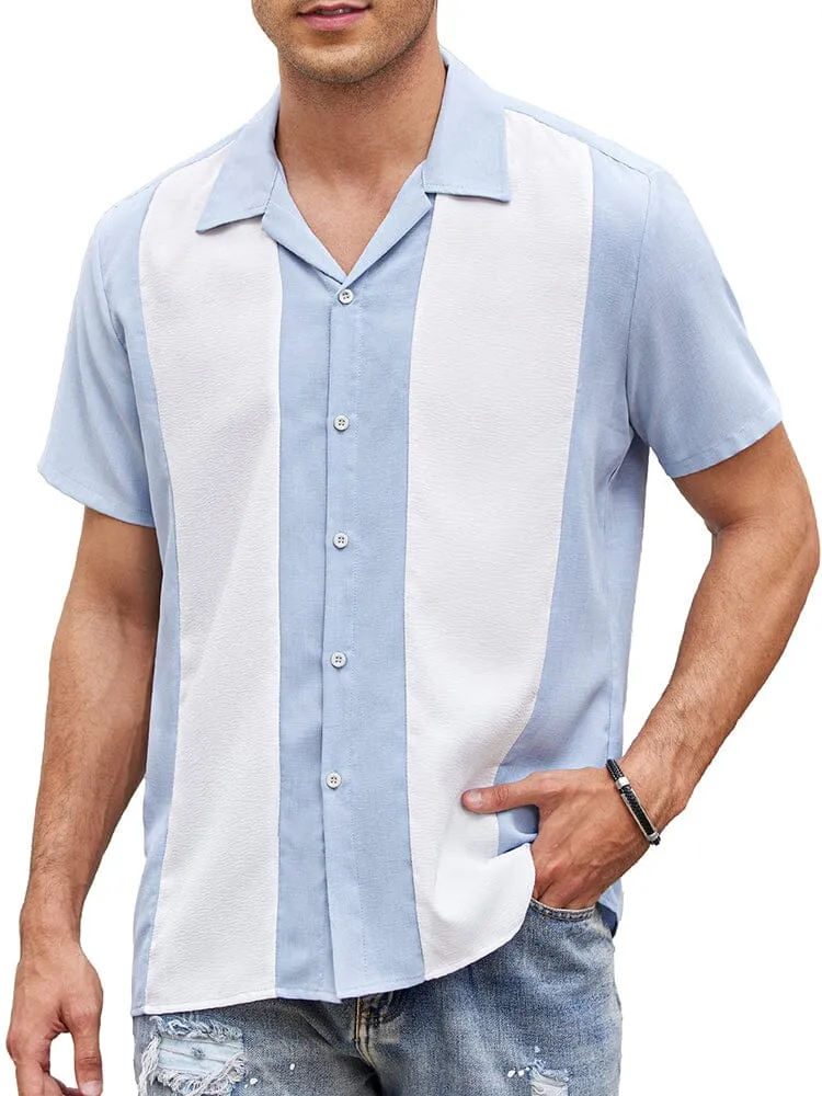 Casual Breathable Splicing Shirt (US Only) sold by Coofandy product image thumbnail 3