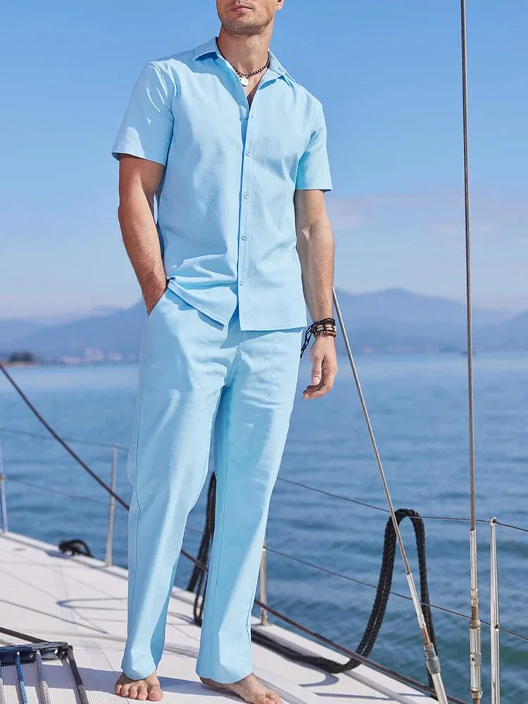 Casual Solid Holiday Linen Set (US Only) sold by Coofandy