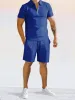 Casual Solid Color Polo Shirt Sets sold by Coofandy