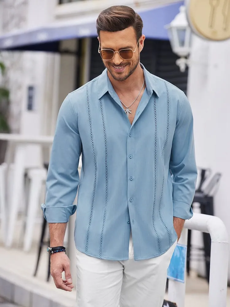 Casual Long Sleeve Button Down Shirt (US Only) sold by Coofandy