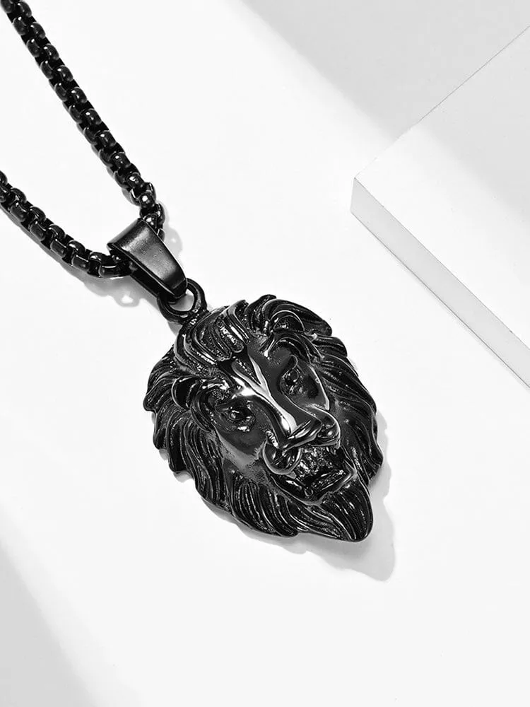 Lion Head Pendant Necklace sold by Coofandy product image thumbnail 5