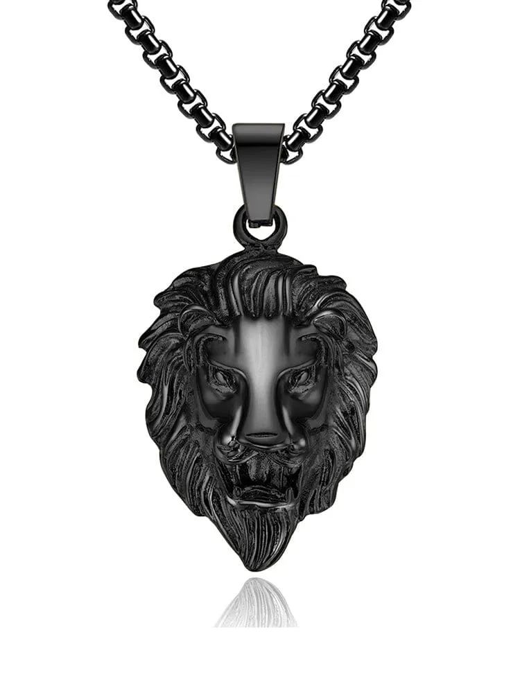 Lion Head Pendant Necklace sold by Coofandy product image thumbnail 3