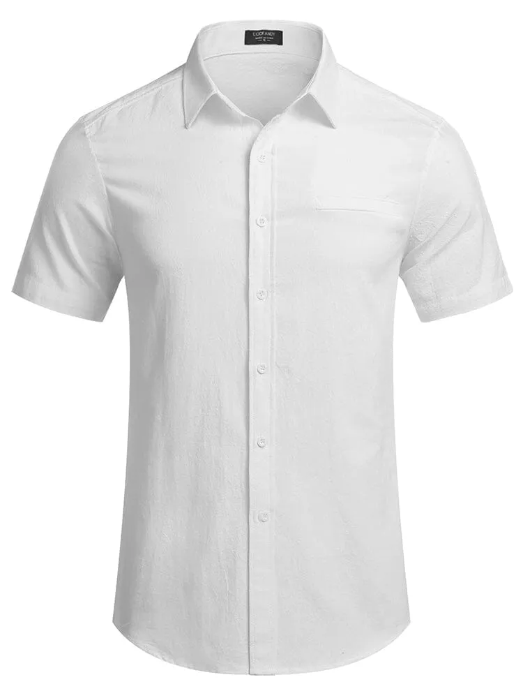 Casual Linen Button Down Shirt (US Only) sold by Coofandy product image thumbnail 2
