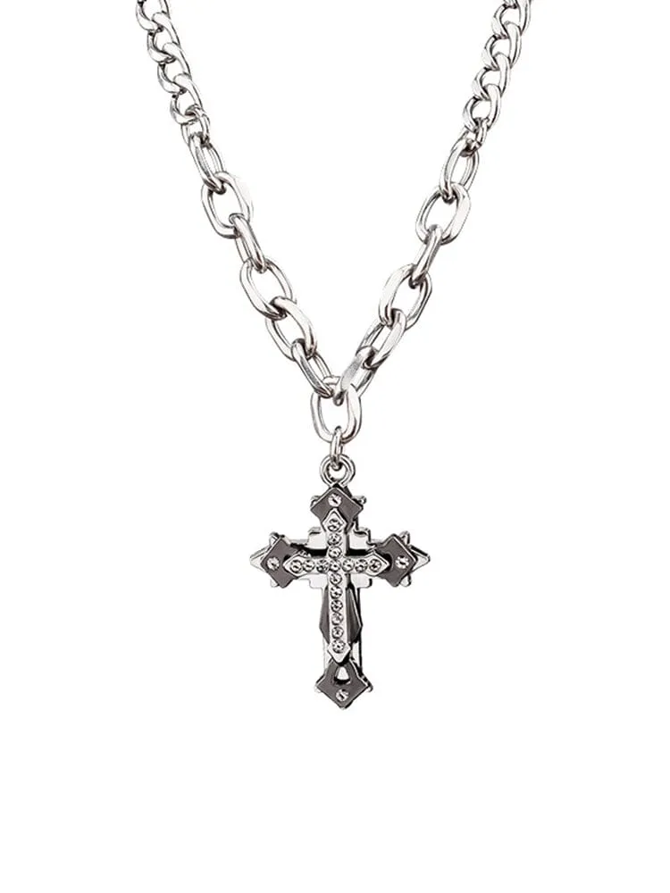 Stylish Crucifix Pendant with Chain sold by Coofandy