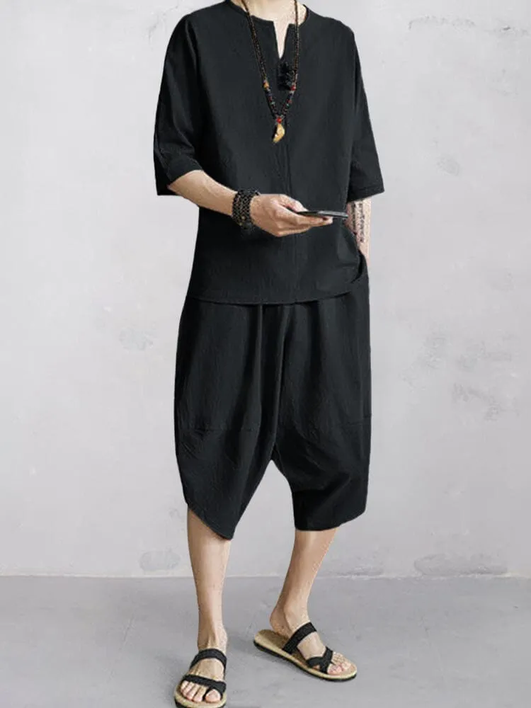 Casual Soft 2-Piece Cotton Linen Sets sold by Coofandy product image thumbnail 2