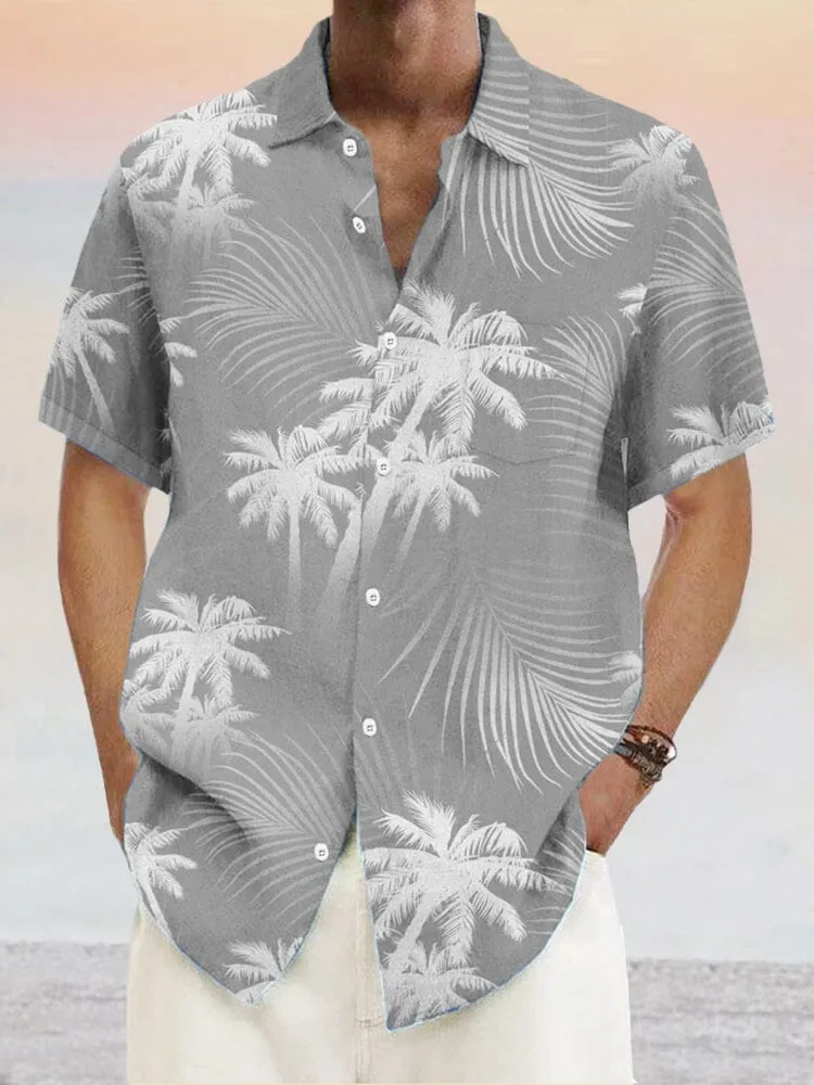 Hawaiian Floral Cotton Linen Shirt sold by Coofandy product image thumbnail 2