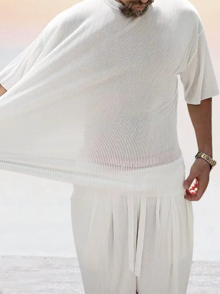 Casual Solid Stretchy Pit Strip Tracksuits Set sold by Coofandy product image thumbnail 5