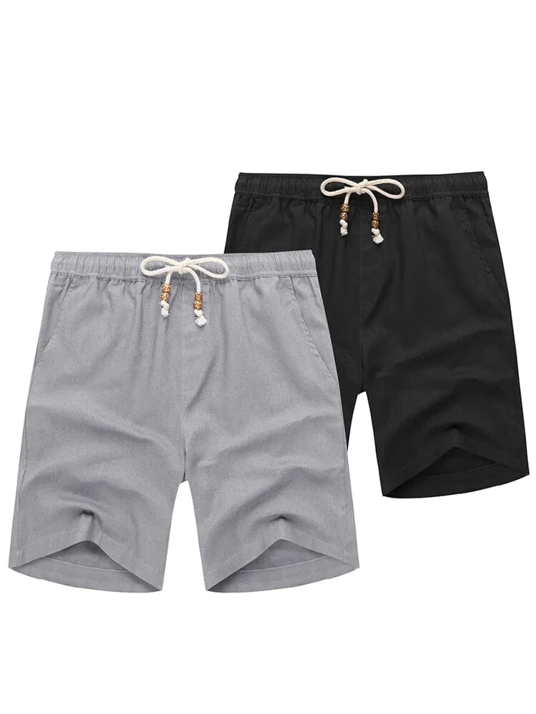 Casual 2-Piece Linen Holiday Shorts (Us Only) sold by Coofandy product image thumbnail 2