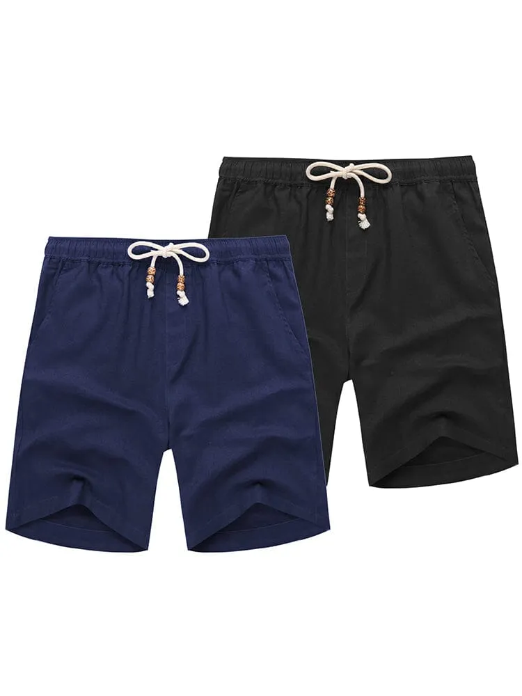 Casual 2-Piece Linen Holiday Shorts (Us Only) sold by Coofandy product image thumbnail 3