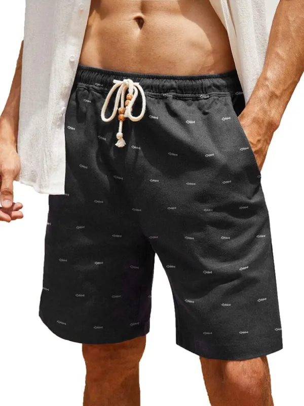 Casual Printed Linen Holiday Shorts (US Only) sold by Coofandy