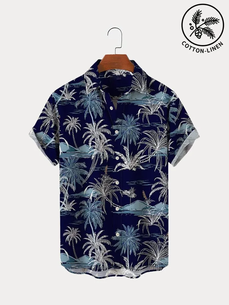 Hawaiian Style Printed Cotton Linen Shirt sold by Coofandy product image thumbnail 4