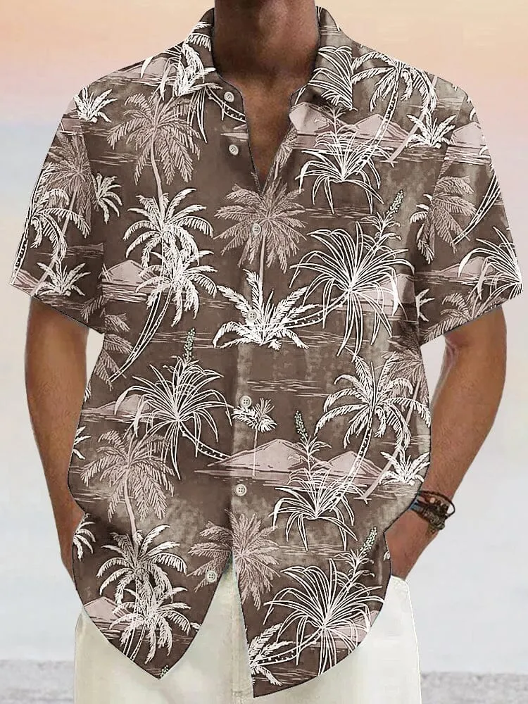 Hawaiian Style Printed Cotton Linen Shirt sold by Coofandy product image thumbnail 3