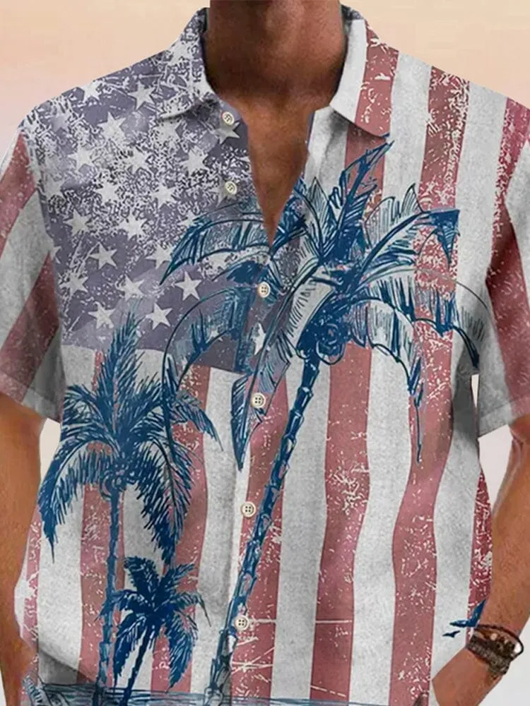 Hawaiian Graphic Cotton Linen Shirt sold by Coofandy product image thumbnail 2