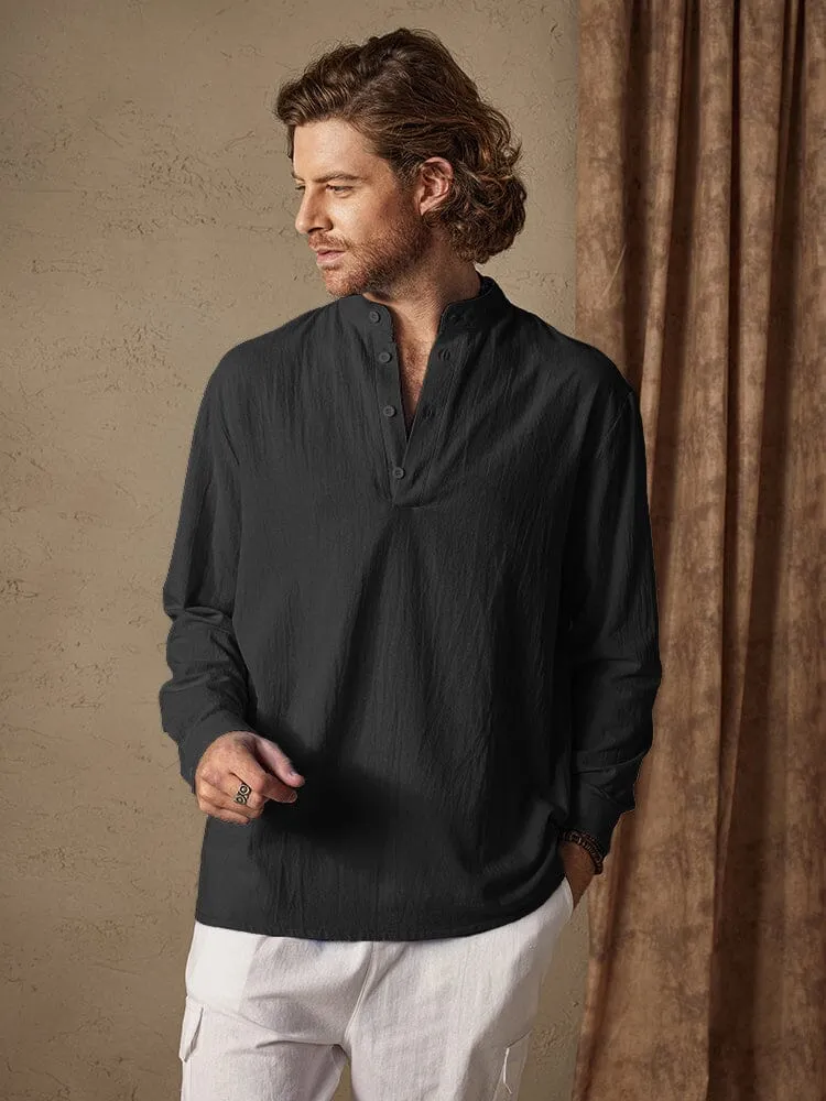 Casual Loose Fit Lightweight Cotton Linen Shirt sold by Coofandy product image thumbnail 2