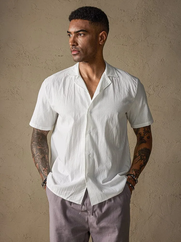 Classic Solid Cotton and Linen Casual Button Shirt sold by Coofandy