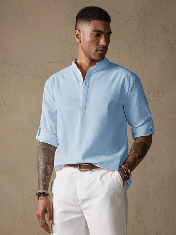 Cotton Long Sleeve Shirt sold by Coofandy