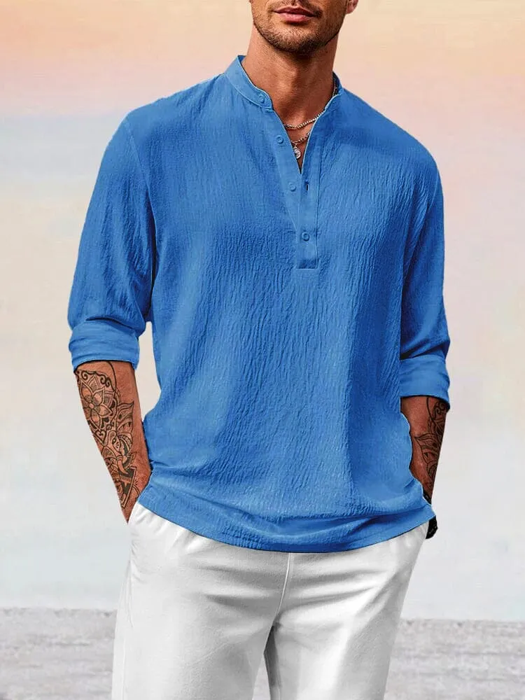 Cozy Lightweight Cotton Linen Button Shirt sold by Coofandy product image thumbnail 2