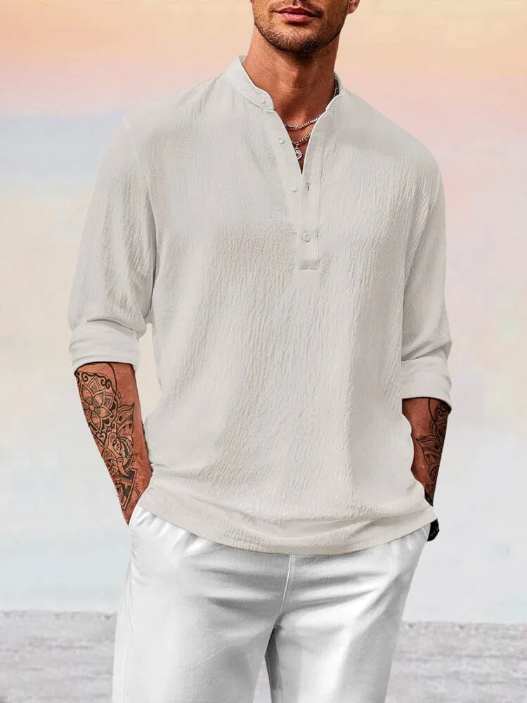 Cozy Lightweight Cotton Linen Button Shirt sold by Coofandy