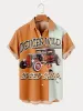 Print Short Sleeve Shirt sold by Coofandy