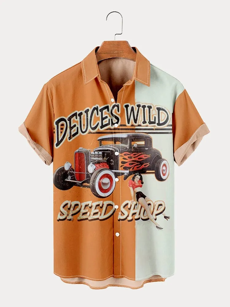 Print Short Sleeve Shirt sold by Coofandy product image thumbnail 5