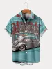 Print Short Sleeve Shirt sold by Coofandy