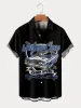 Print Short Sleeve Shirt sold by Coofandy
