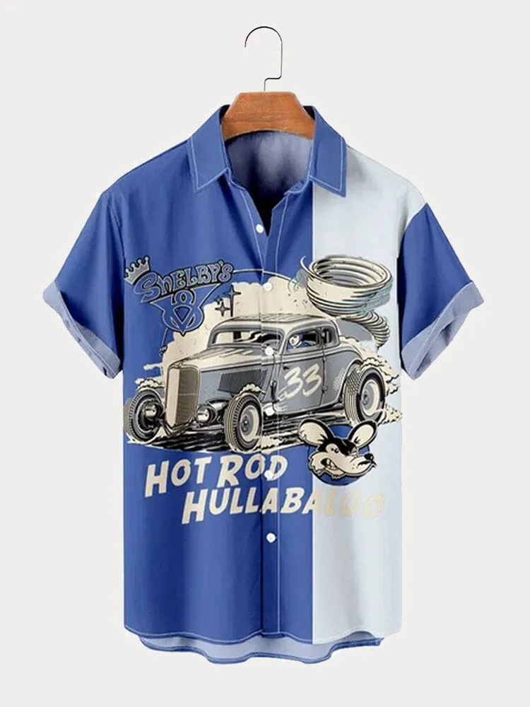 Print Short Sleeve Shirt sold by Coofandy