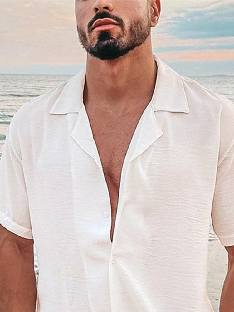 Casual Cotton and Linen Button Shirt sold by Coofandy product image thumbnail 2