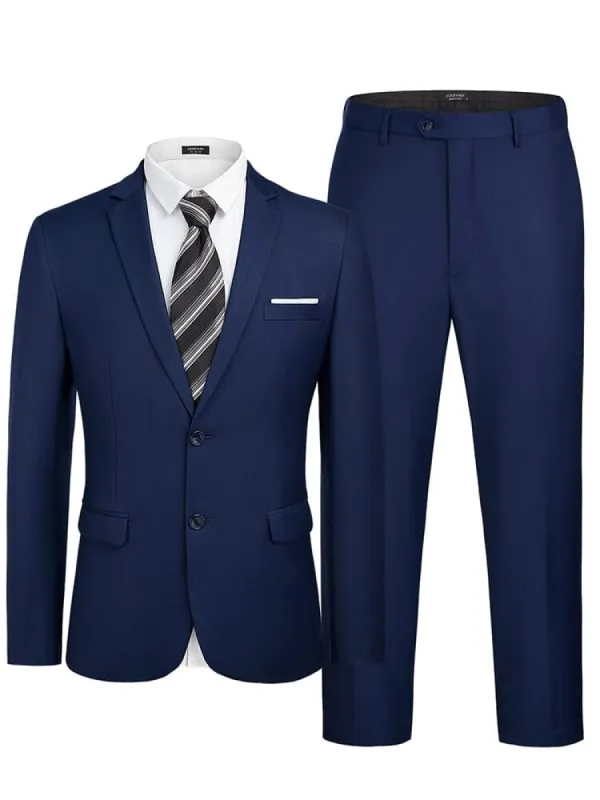 2 Piece Suits Set Slim Fit Tuxedo Jacket Suits (US Only) sold by Coofandy