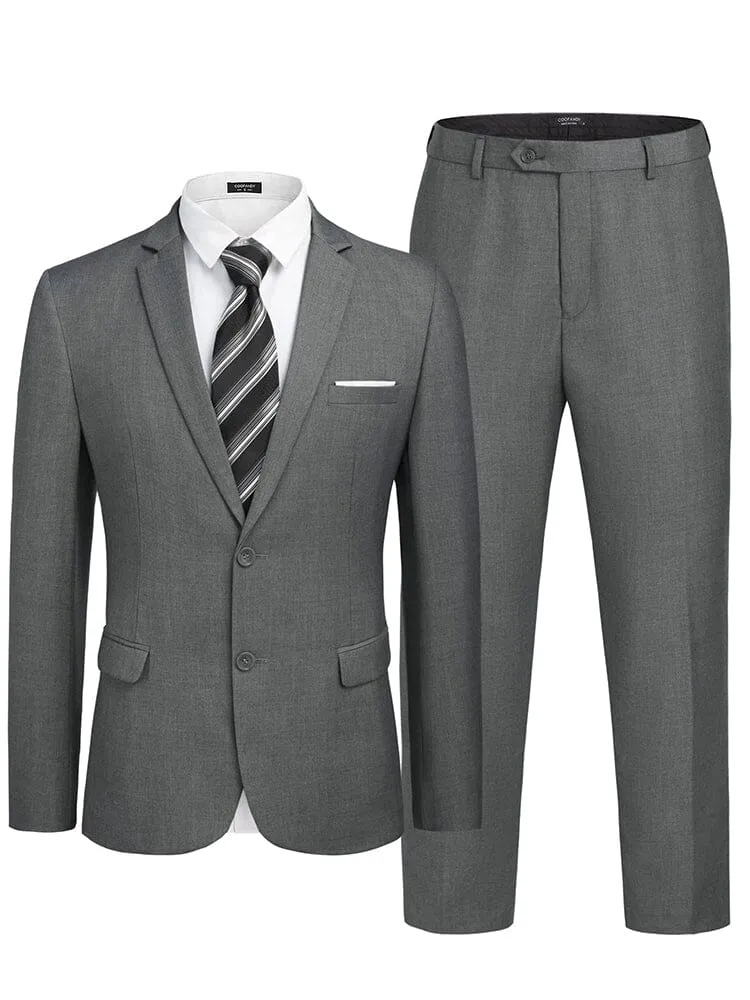 2 Piece Suits Set Slim Fit Tuxedo Jacket Suits (US Only) sold by Coofandy product image thumbnail 3