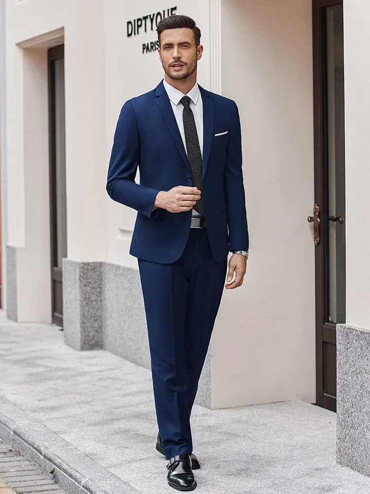 2 Piece Suits Set Slim Fit Tuxedo Jacket Suits (US Only) sold by Coofandy product image thumbnail 4