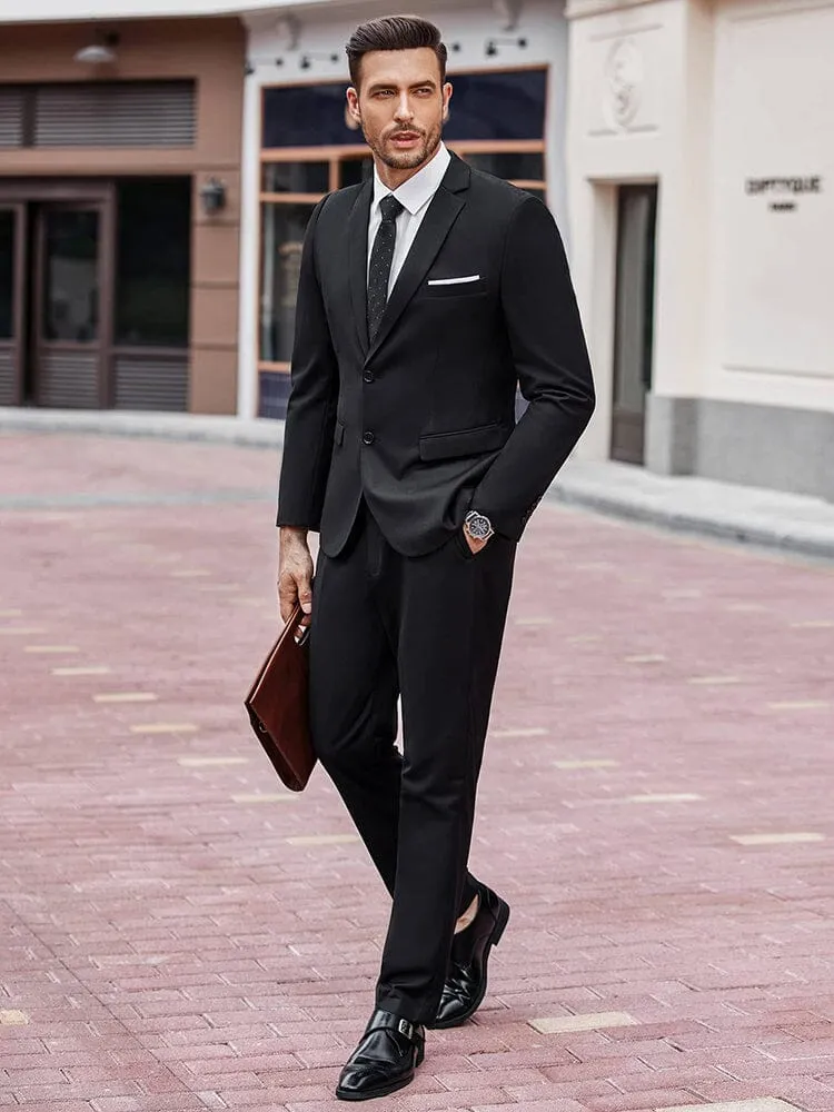 2 Piece Suits Set Slim Fit Tuxedo Jacket Suits (US Only) sold by Coofandy product image thumbnail 5