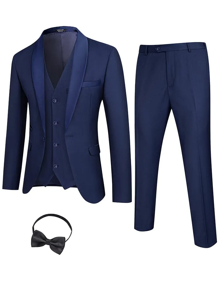 4 Pieces Suit Shawl Lapel Tuxedo Slim Fit Set (US Only) sold by Coofandy product image thumbnail 4