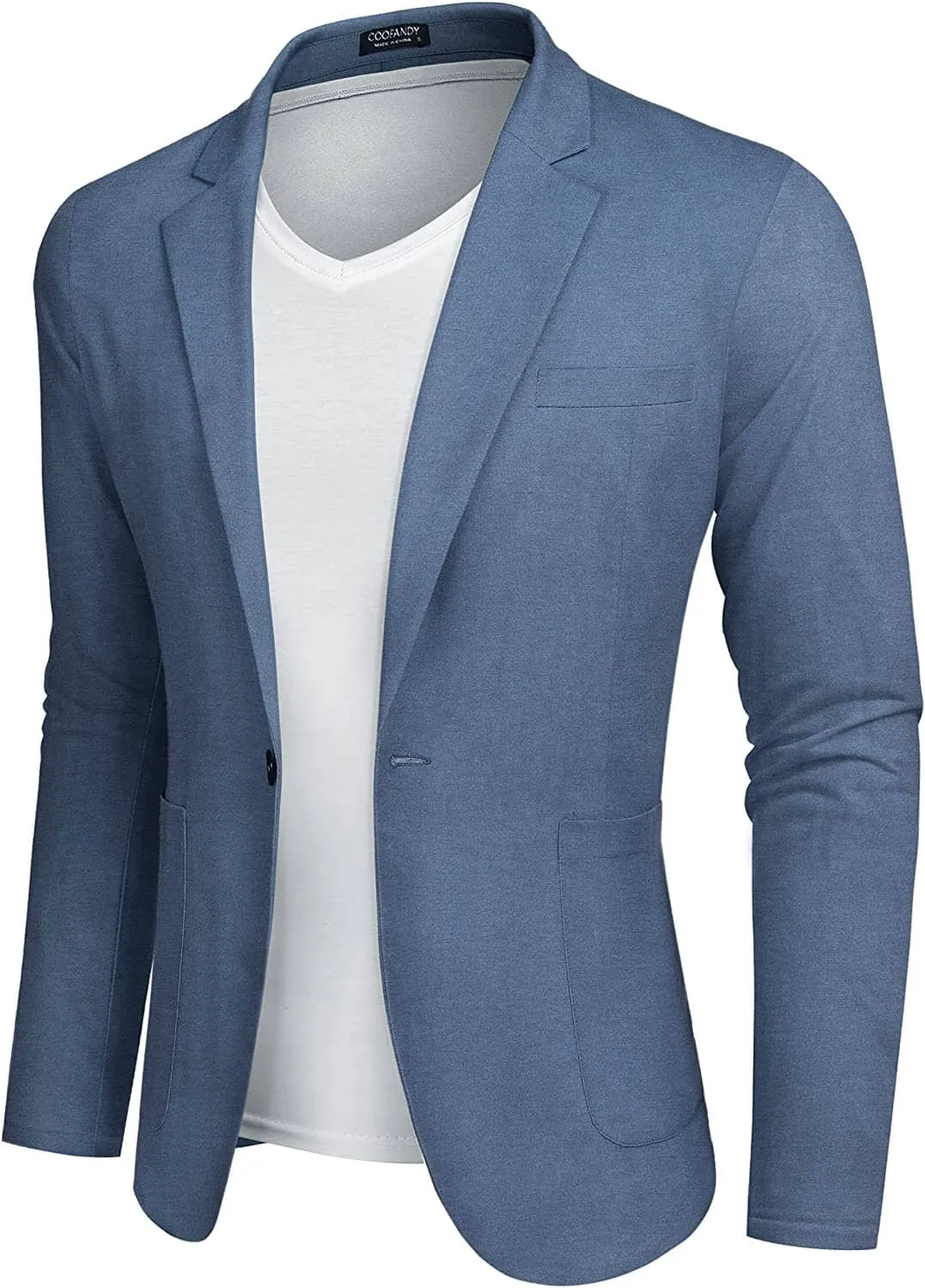 Casual Regular Fit Lightweight Linen Blazer (US Only) sold by Coofandy product image thumbnail 5