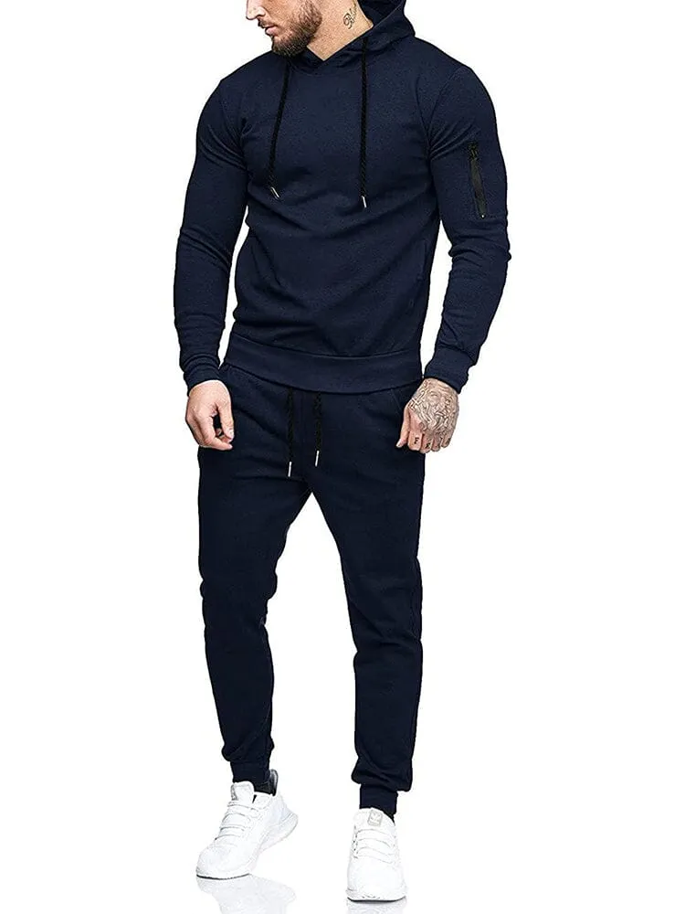 Casual 2-Piece Hooded Running Sport Suit Sets (US Only) sold by Coofandy product image thumbnail 5